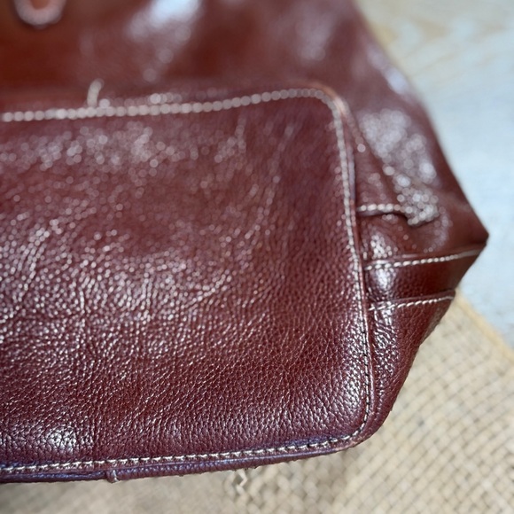 Kenneth Cole New York Brown Leather Shoulder Bag - Picture 15 of 16